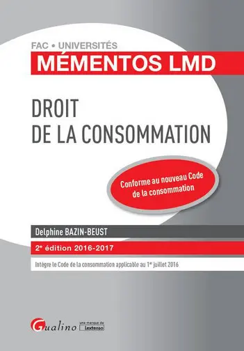 Droit de la consommation : 2016-2017