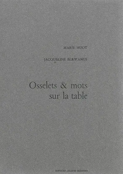 Osselets & mots sur la table
