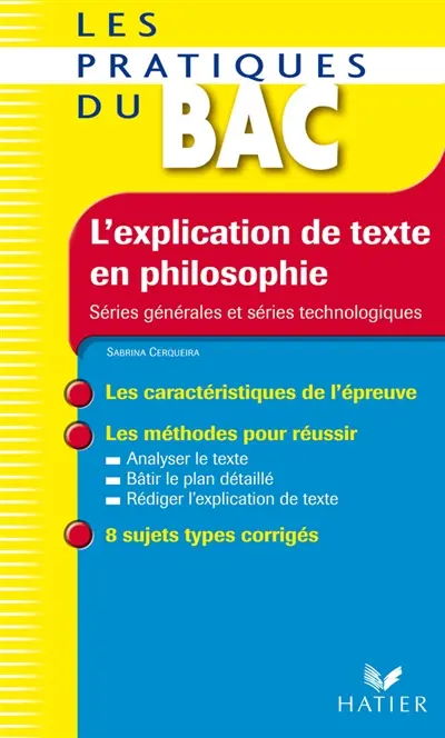 L'explication de texte en philosophie : séries générales et séries technologiques