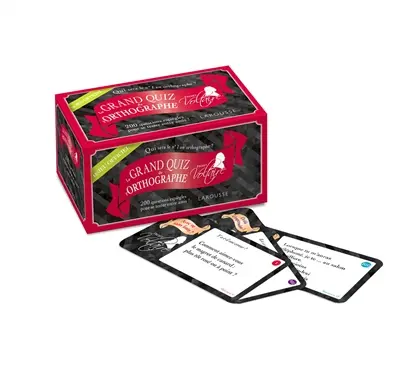 Le grand quiz de l'orthographe : qui sera le n°1 en orthographe ? : 200 questions espiègles pour se tester entre amis !