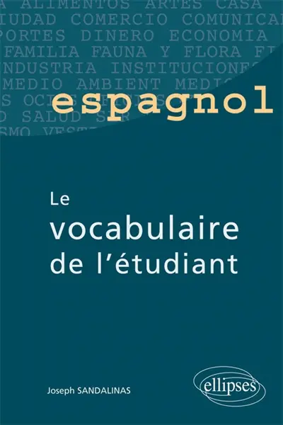Le vocabulaire de l'étudiant