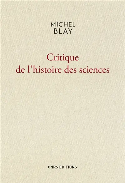 Critique de l'histoire des sciences