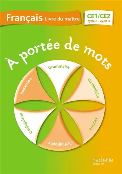 A portée de mots, français CE1-CE2, cycle 2-cycle3 : livre du maître