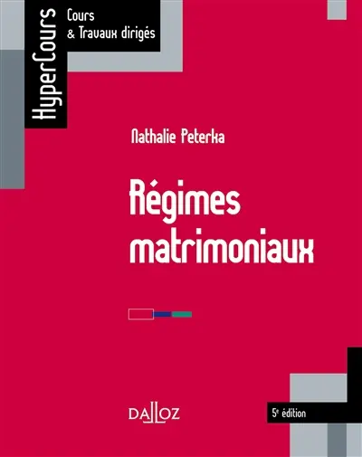 Régimes matrimoniaux : 2018