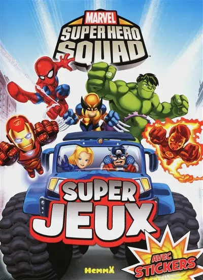 Marvel super hero squad : super jeux avec stickers
