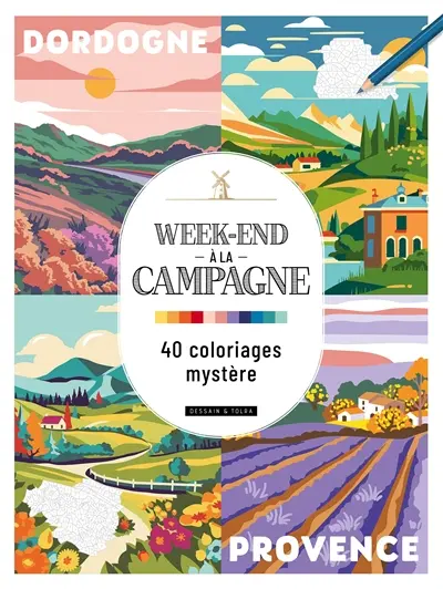 Week-end à la campagne : 40 coloriages mystère