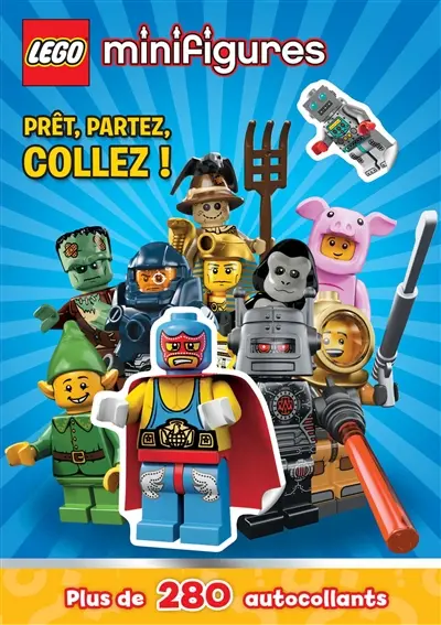 Lego minifigures : prêt, partez, collez ! : plus de 280 autocollants