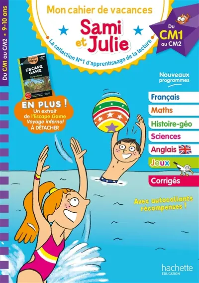 Cahier de vacances Sami et Julie : du CM1 au CM2