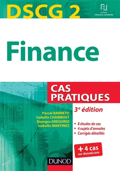 Finance, DSCG 2 : cas pratiques