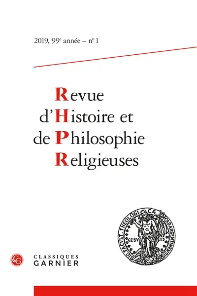 Revue d'histoire et de philosophie religieuses, n° 1 (2019). Qu'est-ce que la vérité ? : hommage à André Birmelé