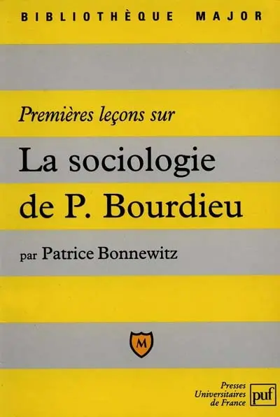 Premières leçons sur la sociologie de Bourdieu