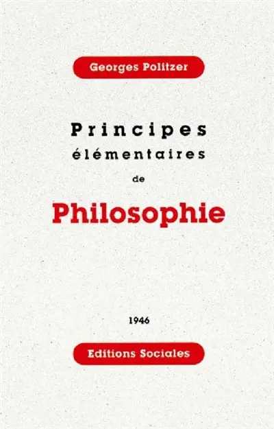 Principes élémentaires de philosophie
