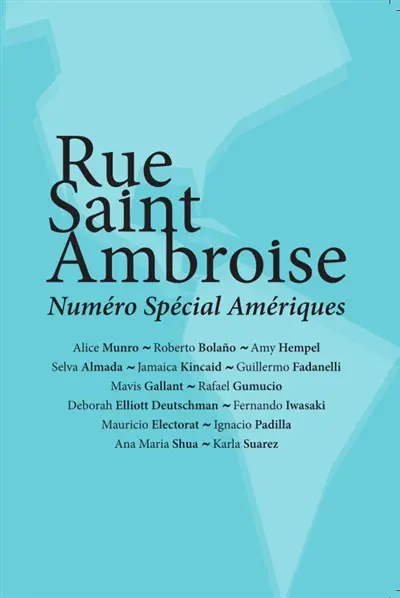 Rue Saint-Ambroise, n° 36. Numéro spécial Amériques