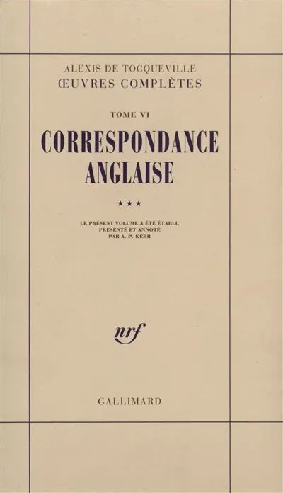 Oeuvres complètes. Vol. 6-3. Correspondance anglaise