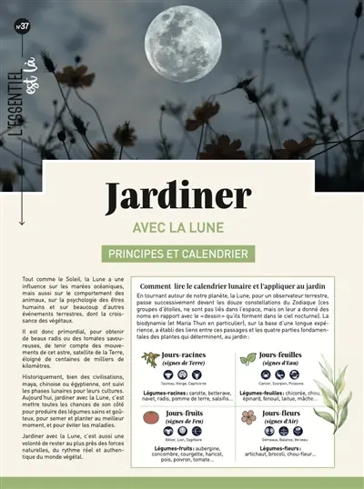 Jardinez avec la lune