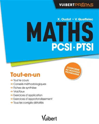 Maths PCSI, PTSI : tout-en-un : conforme au nouveau programme