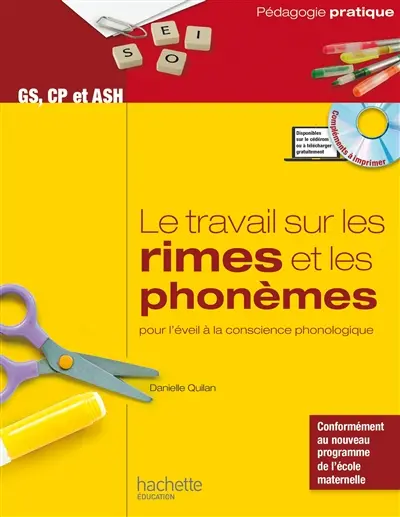 Le travail sur les rimes et les phonèmes pour l'éveil à la conscience phonologique : des activités et des jeux pour manipuler les rimes et les phonèmes dès la fin de la MS et en ASH