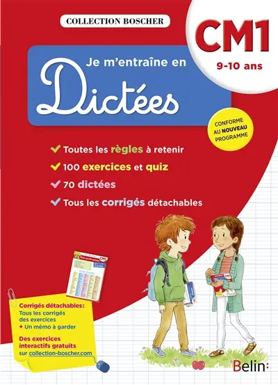 Je m'entraîne en dictées, CM1 9-10 ans : conforme au nouveau programme