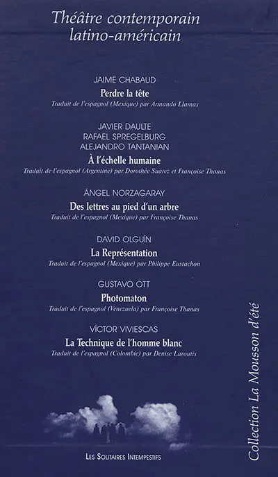 Théâtre contemporain latino-américain