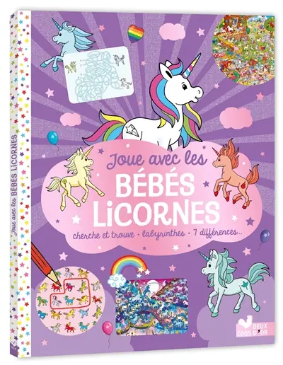 Joue avec les bébés licornes : cherche et trouve, labyrinthes, 7 différences...