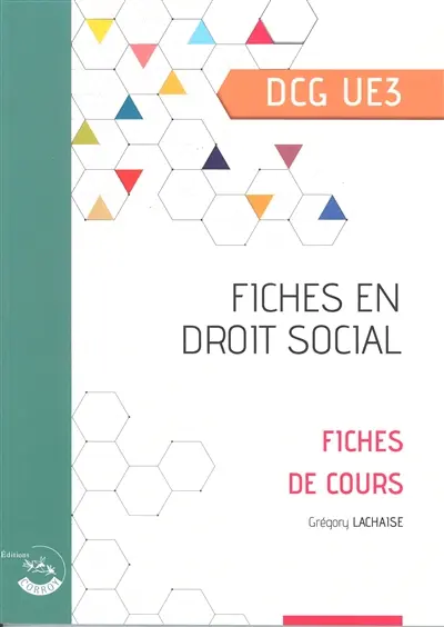 Fiches en droit social, DCG UE3 : fiches de cours