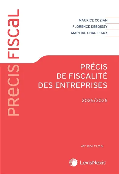 Précis de fiscalité des entreprises : 2025-2026