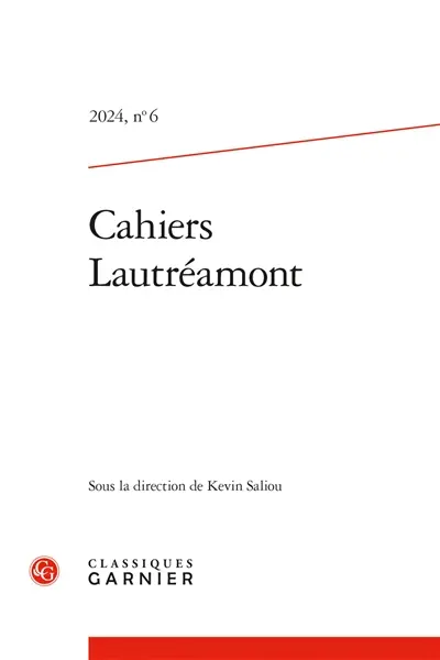 Cahiers Lautréamont : nouvelle série, n° 6