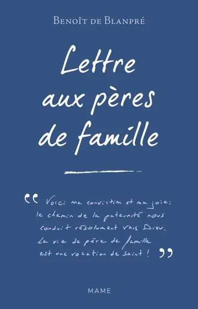 Lettre aux pères de famille