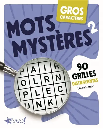 Gros caractères : Mots mystères 2 : 90 grilles distrayantes