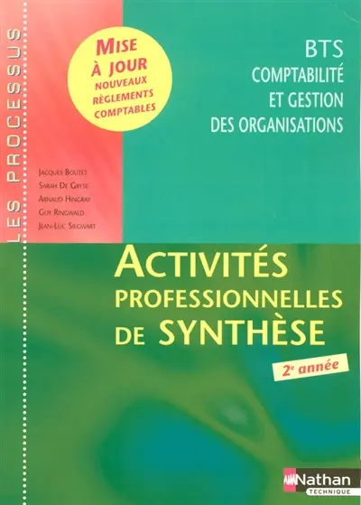 Activités professionnelles de synthèse, BTS CGO 2e année