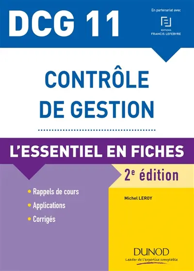 Contrôle de gestion, DCG 11 : l'essentiel en fiches