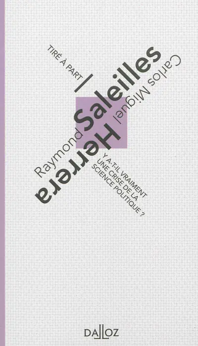 Y a-t-il vraiment une crise de la science politique ?