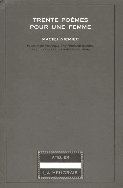 Trente poèmes pour une femme