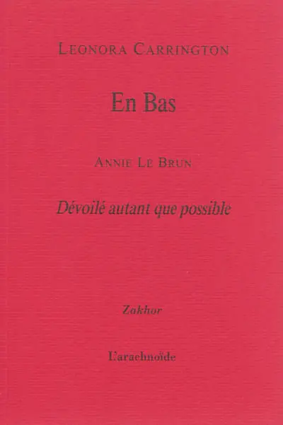 En bas. Dévoile autant que possible