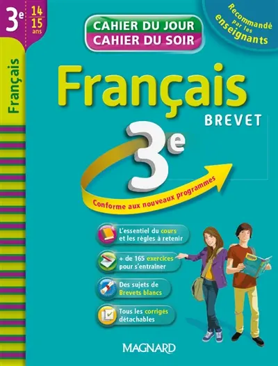 Français 3e, 14-15 ans : brevet : conforme aux nouveaux programmes