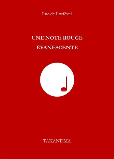 Une note rouge évanescente