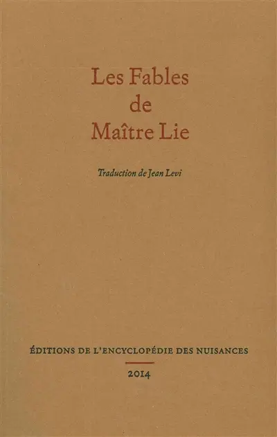 Les fables de maître Lie