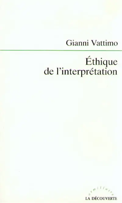 Ethique de l'interprétation