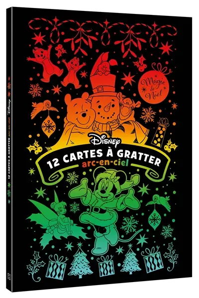 Magie de Noël : 12 cartes à gratter arc-en-ciel