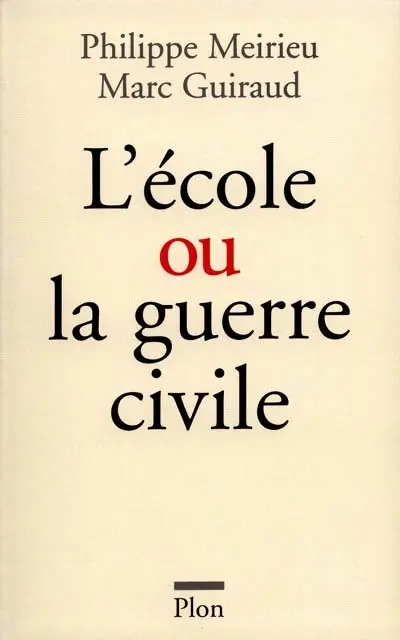 L'école contre la guerre civile