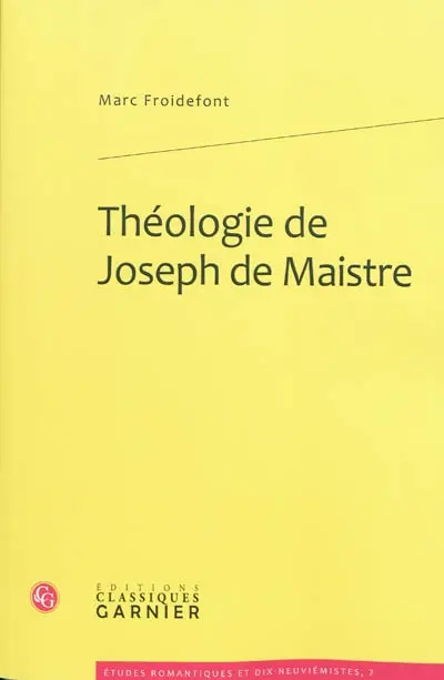 Théologie de Joseph de Maistre