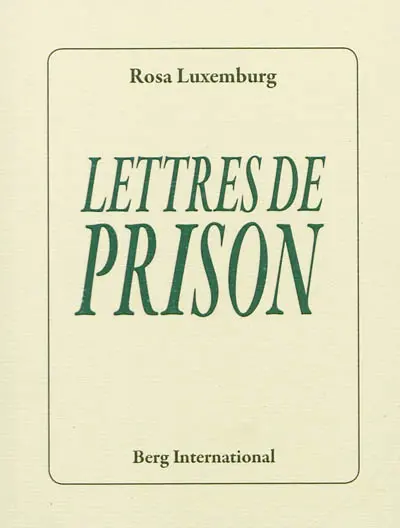 Lettres de prison