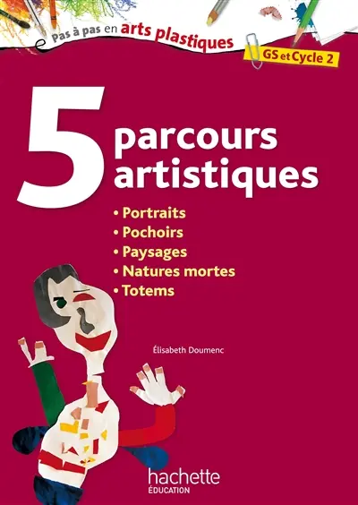 5 parcours artistiques, GS et cycle 2 : portraits, pochoirs, paysages, natures mortes, totems