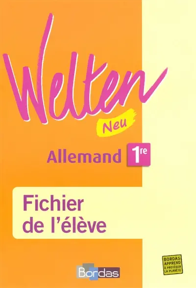 Welten allemand, 1re Neu : LV1-LV2