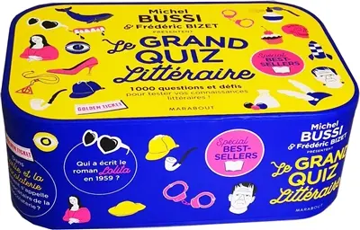 Le grand quiz littéraire : 1.000 questions et défis pour tester vos connaissances littéraires ! : spécial best-sellers